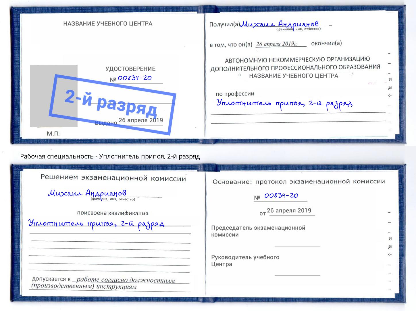 корочка 2-й разряд Уплотнитель припоя Рубцовск